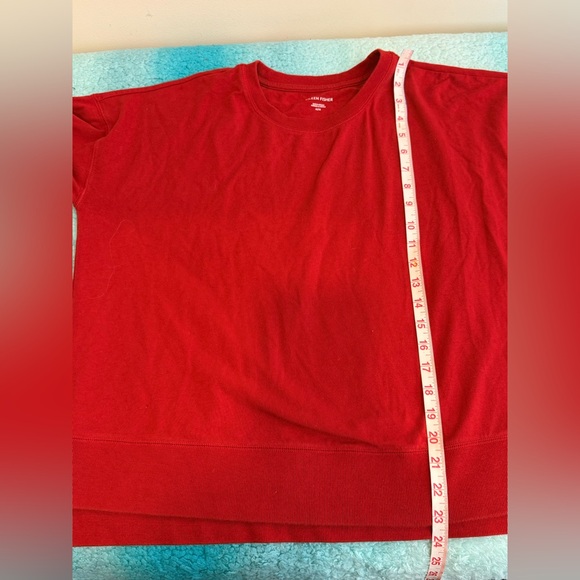 🔥Eileen Fisher Red Long Sleeve Sweatshirt🔥 - Picture 5 of 6